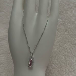 14k Necklace with 18k Diamond Pendant